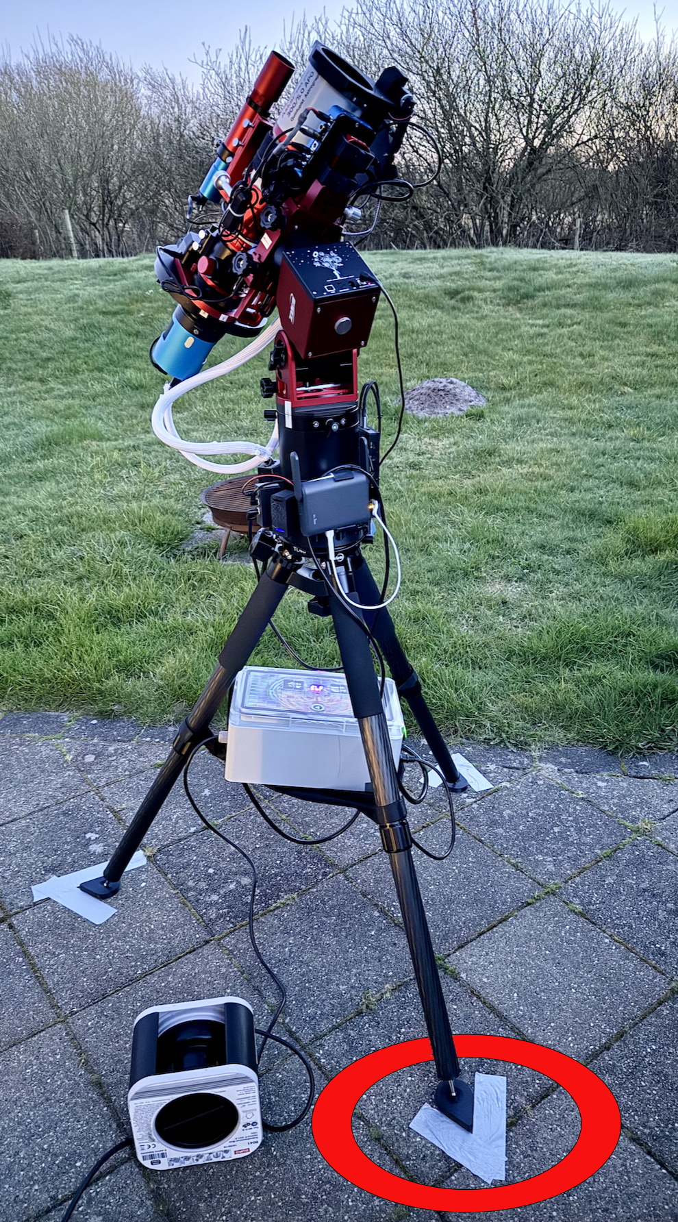 FootPlates for easy Astronomy tripod Positioning