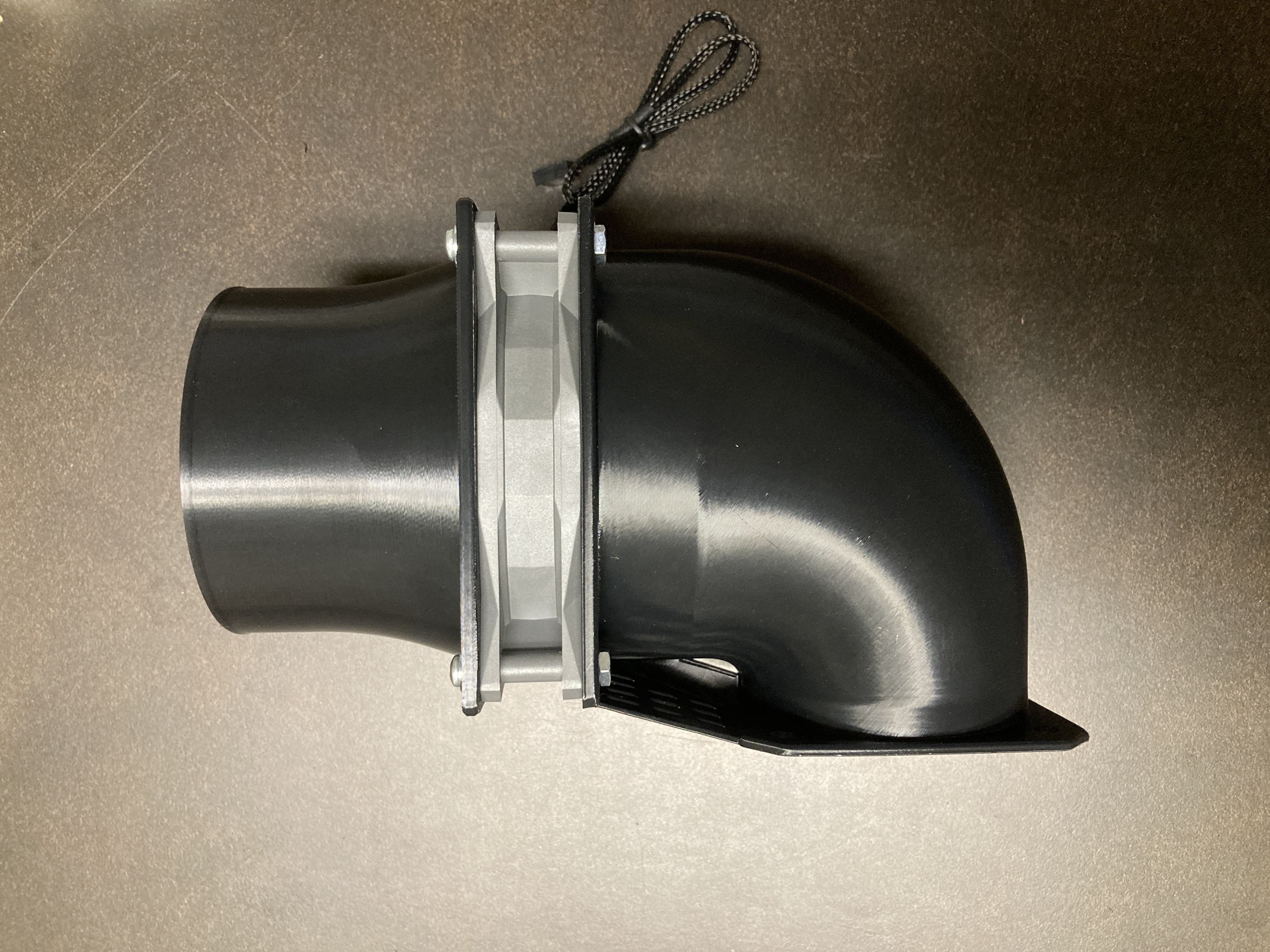Qidi Q2 exhaust to 120mm PC fan and 4 inch hose — thumbnail 3