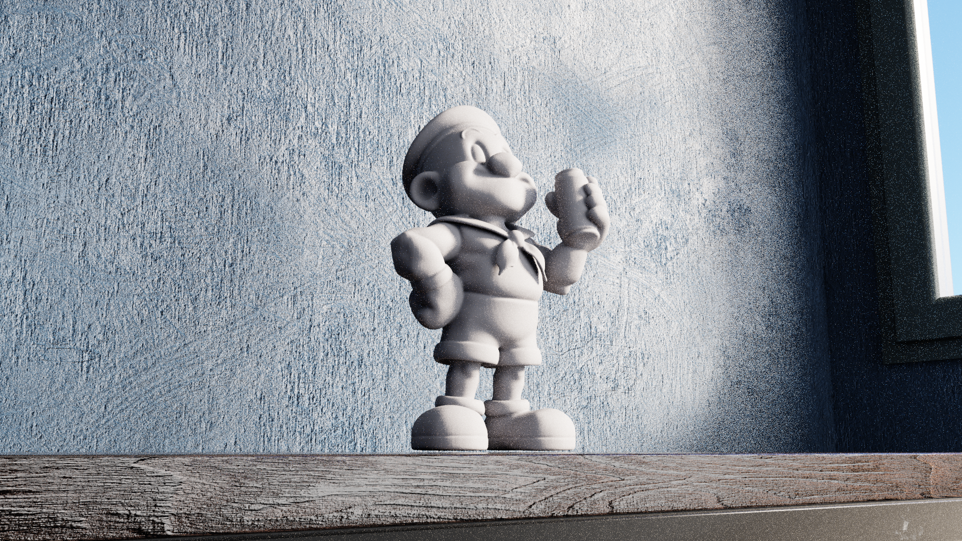 Miniatura 2 do modelo 3D Chibi Popeye