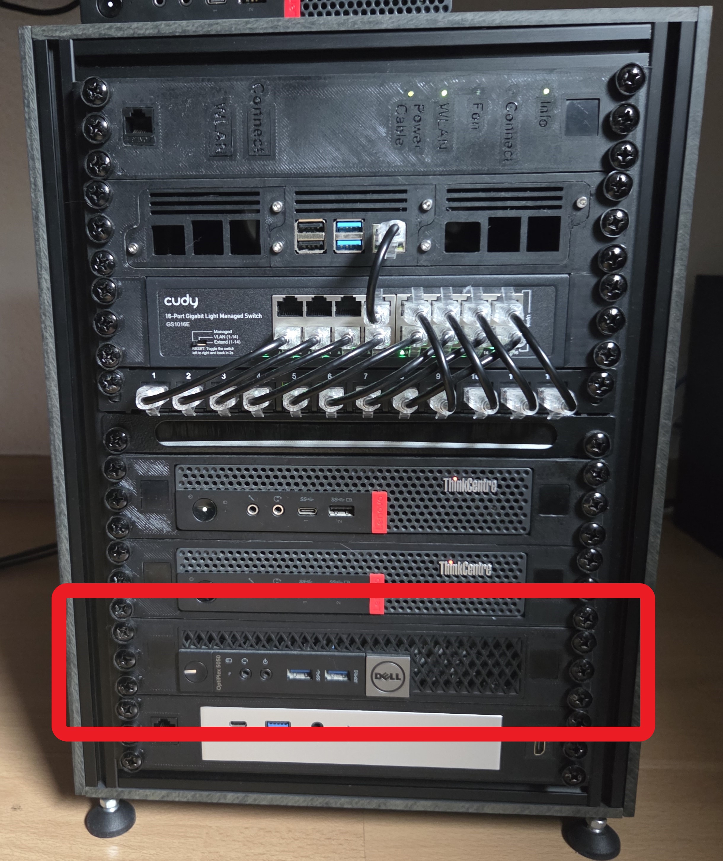 Optiplex Micro 10 inch Rackmount with Keystone  slots