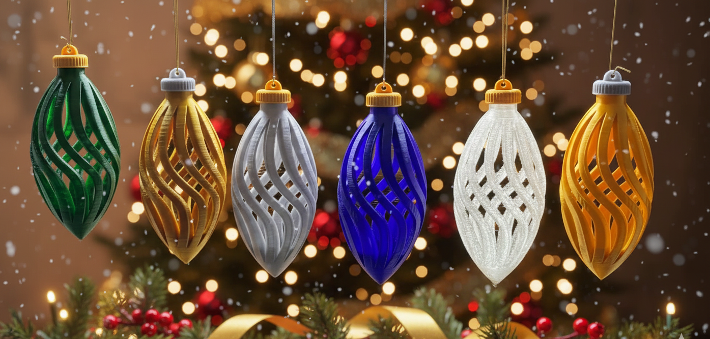 Christmas Tree Ornament (85mm) with Cap (Weihnachtsbaumschmuck)