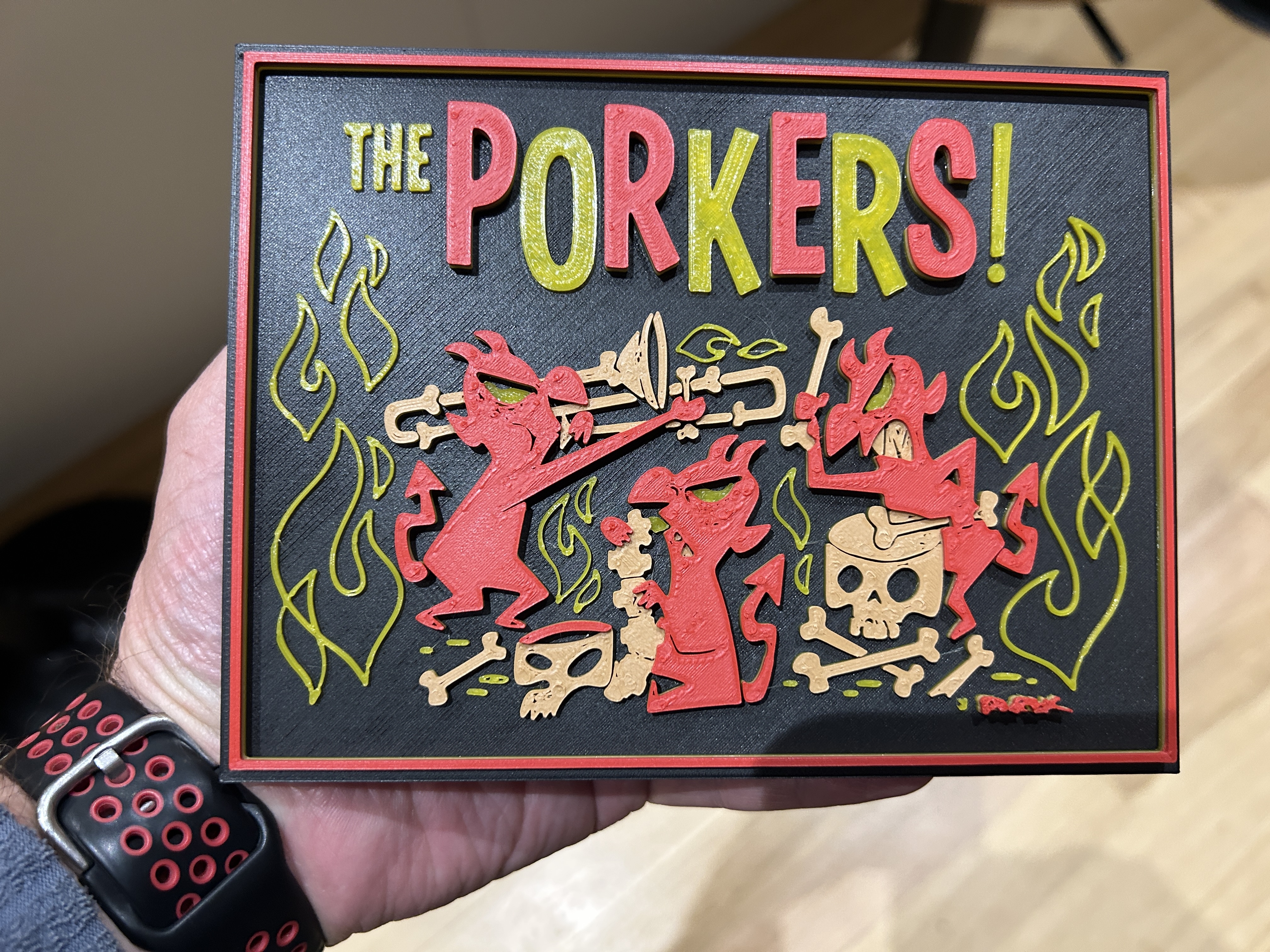 The Porkers - Bone band logo