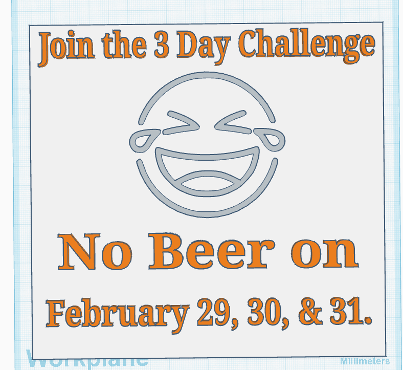 3 Day Challenge Sign