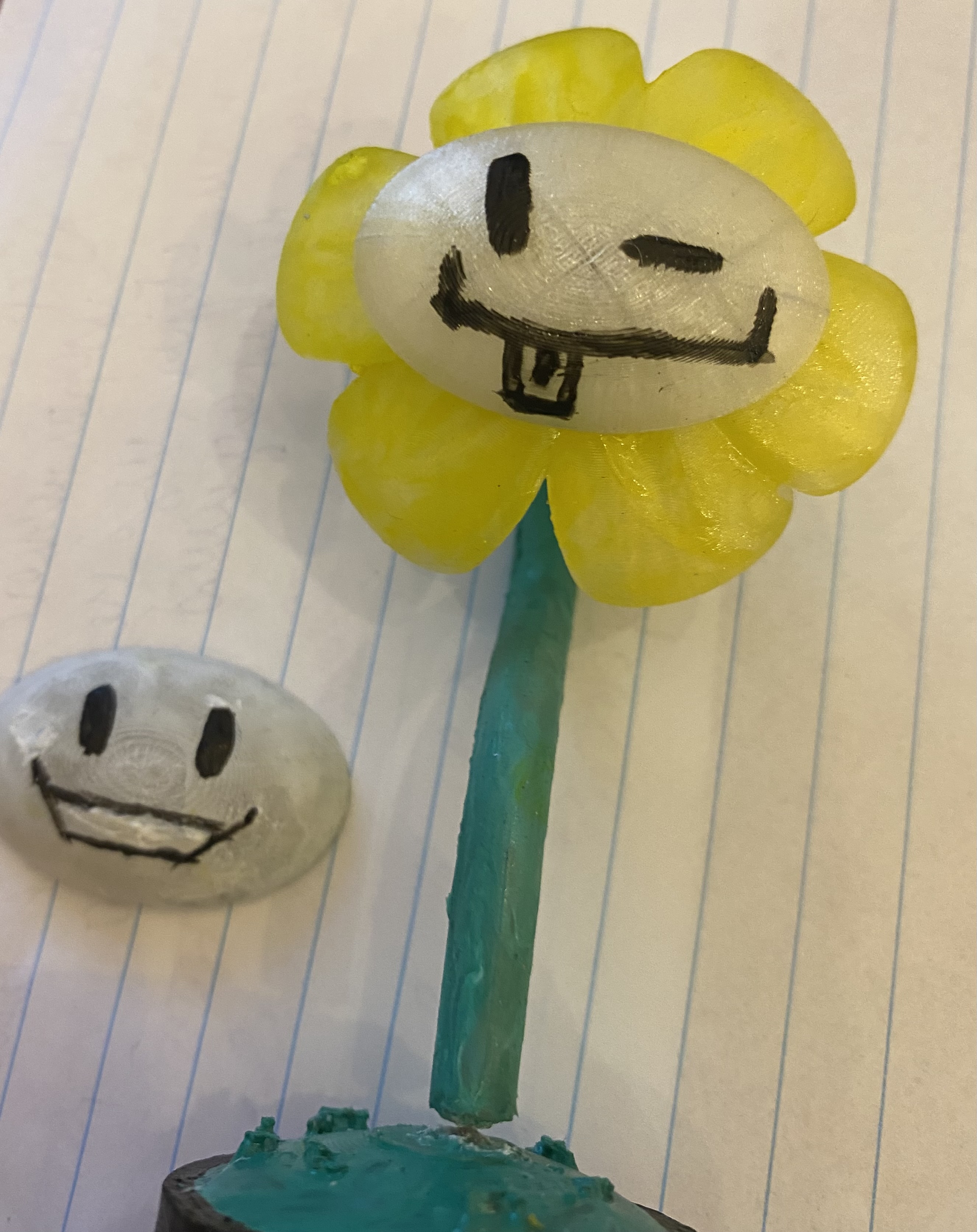 Miniatura 2 do modelo 3D Flowey the Flower!(undertail)