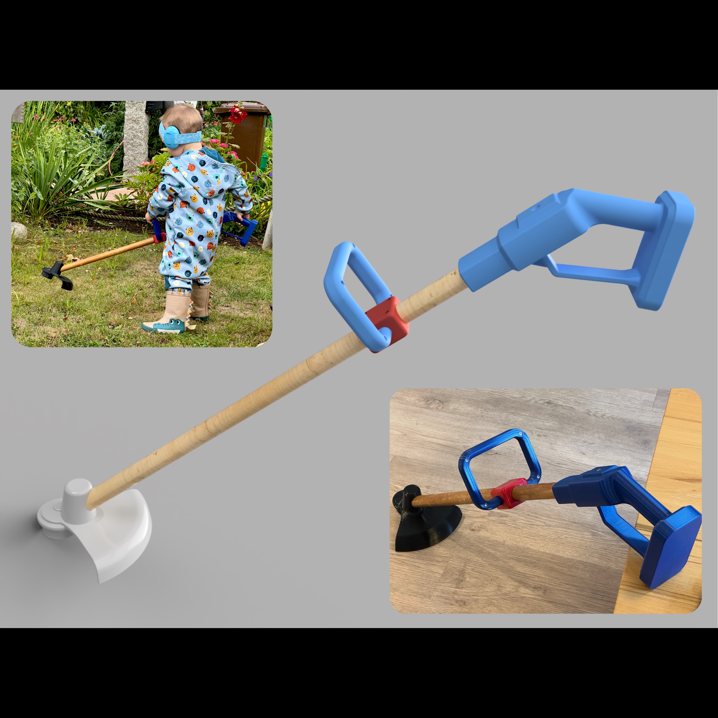 toy lawn trimmer / Spielzeugrasentrimmer