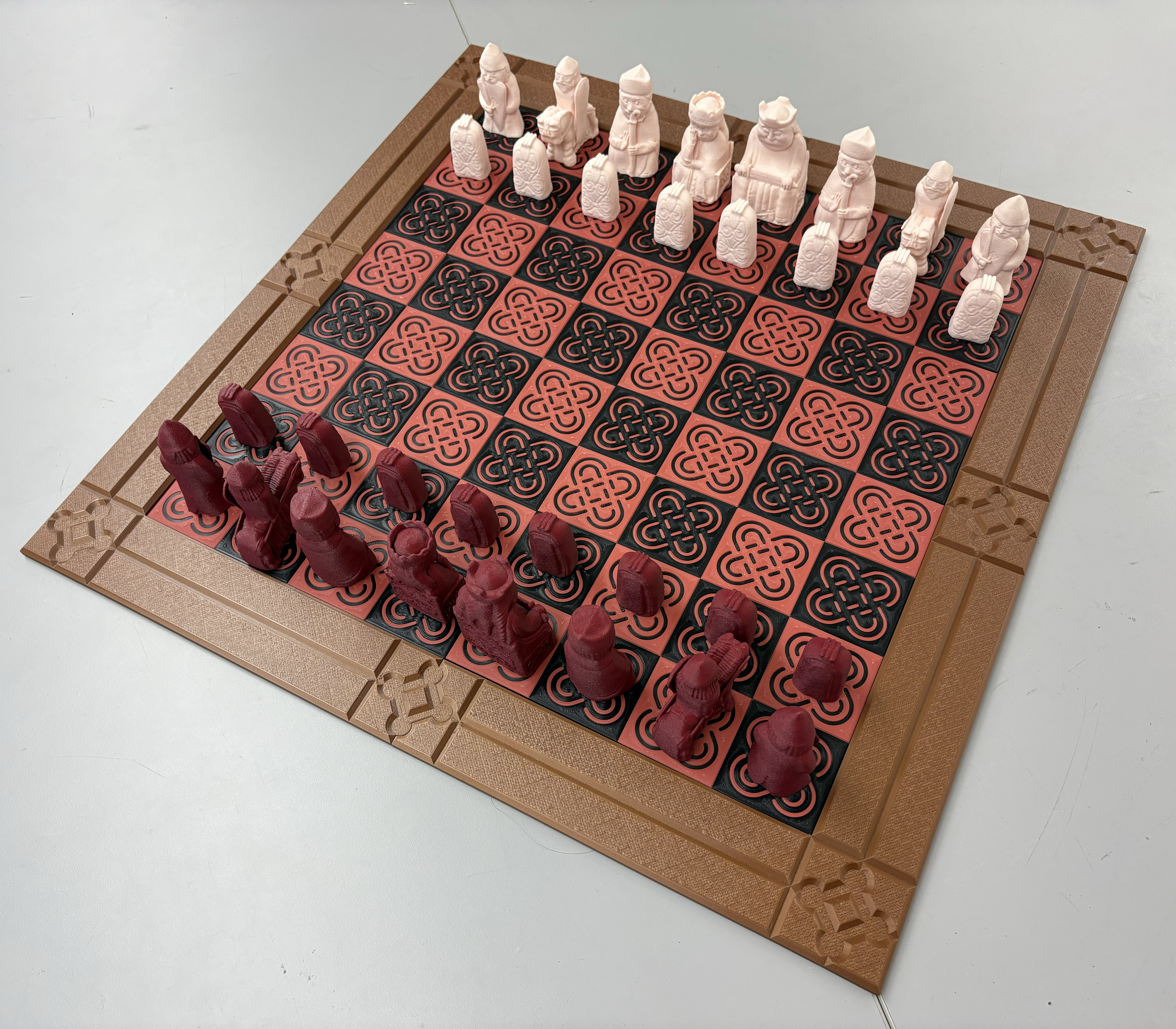 Giant Chess Board for Lewis Chess Pieces