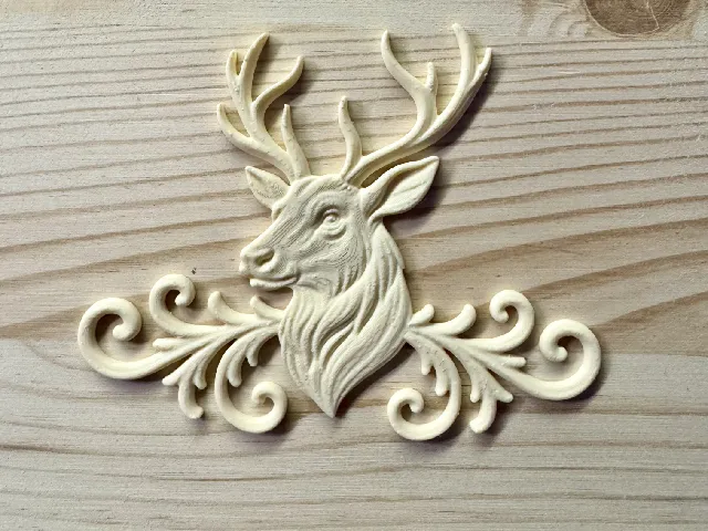 relief set deer 2 animal symbol model