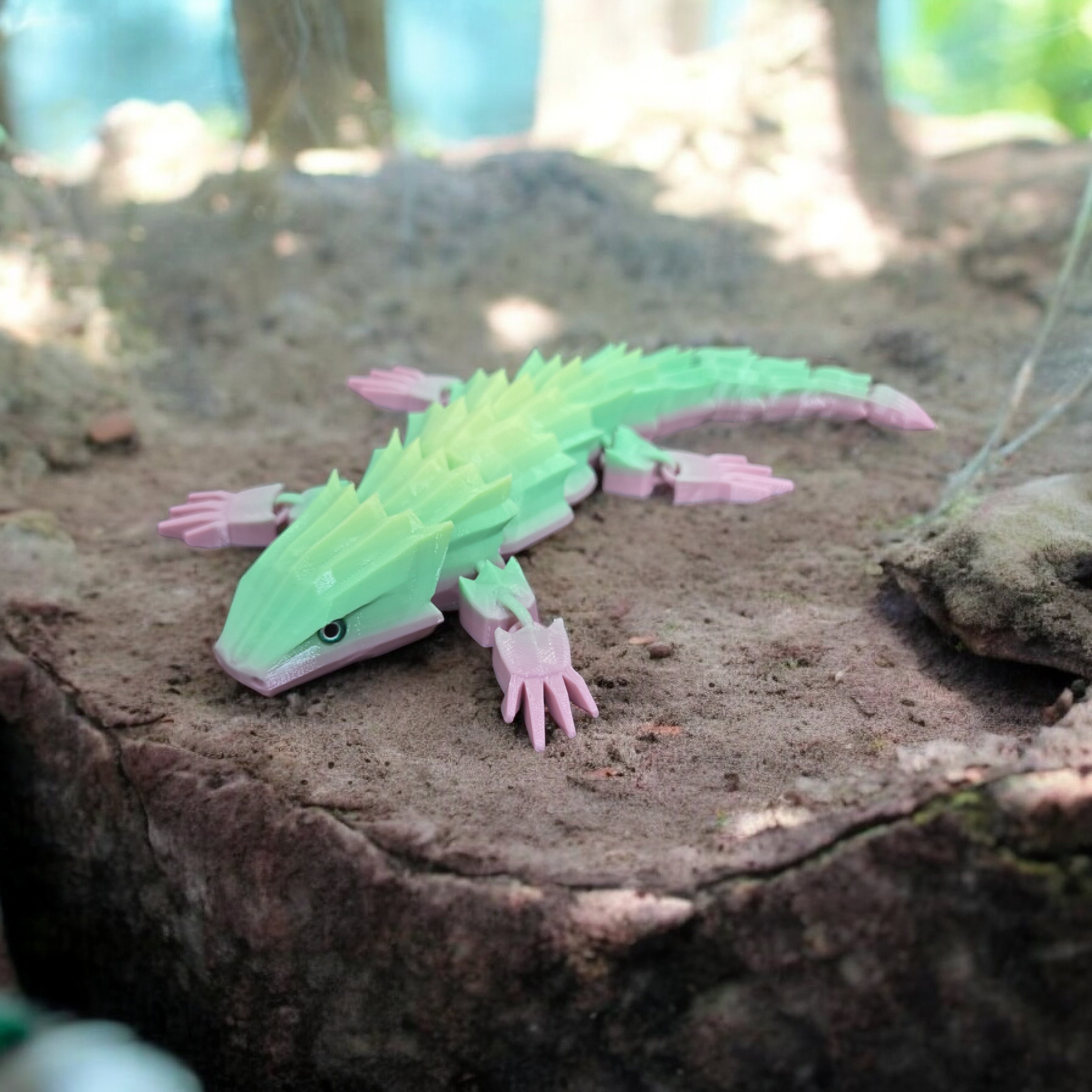 Articulated Armadillo Lizard - 6mm glass eye compatible