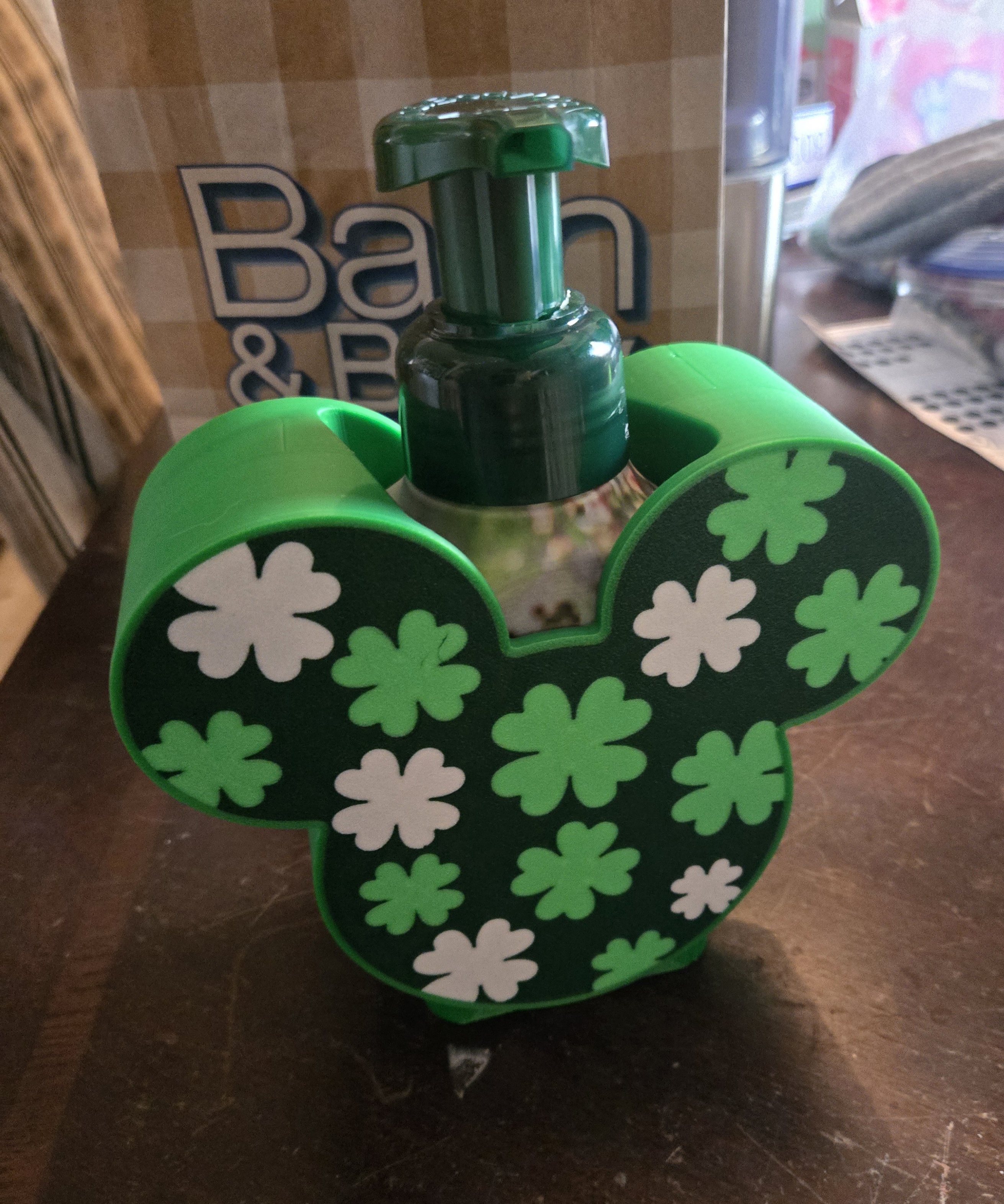 Mickey Shamrock Bath n Body Works Soap Holder