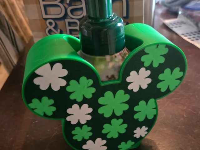 Mickey Shamrock Bath n Body Works Soap Holder