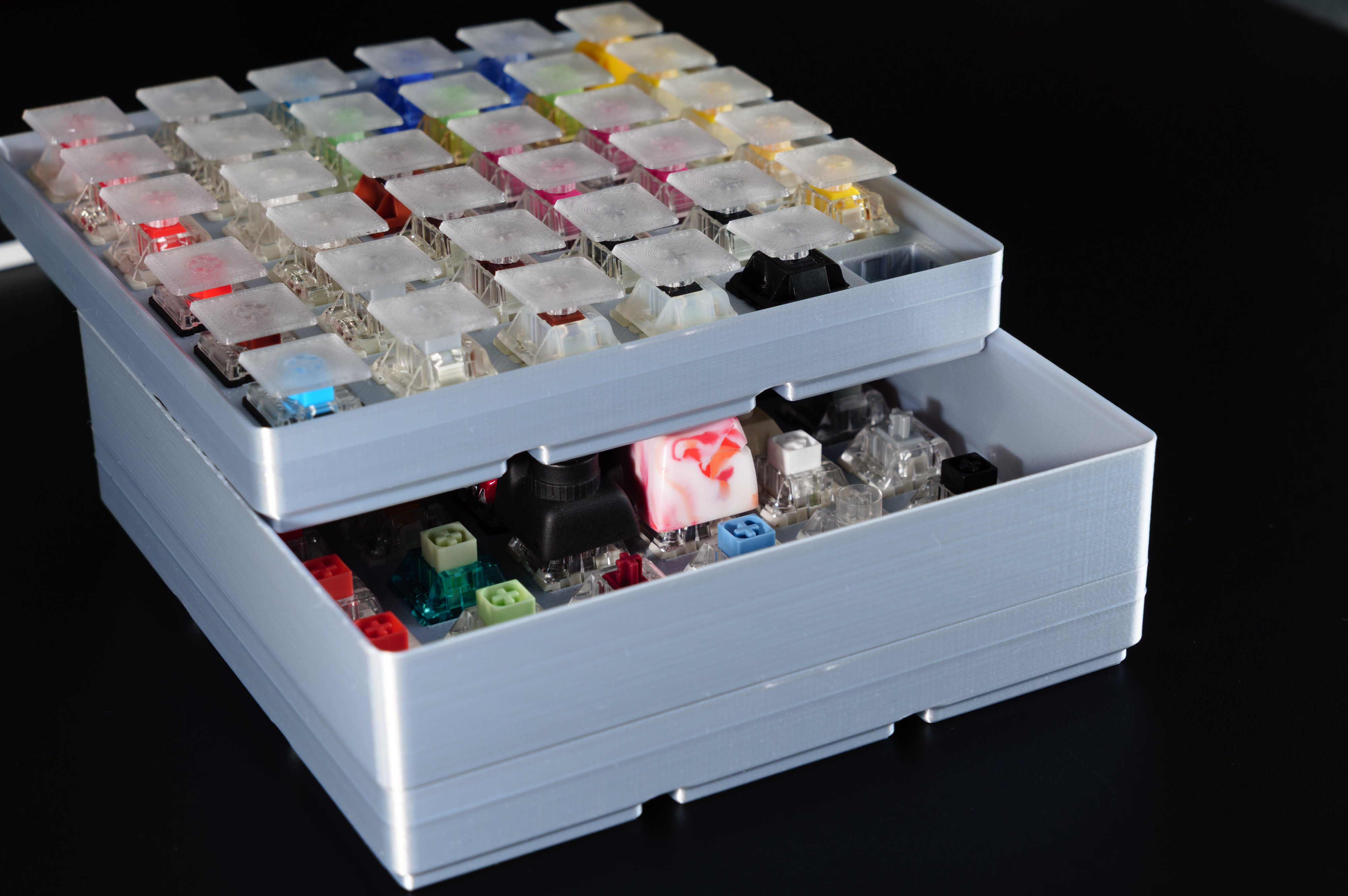 Gridfinity Stackable Mechanical Keyboard Switch Bin for 36 Switches — thumbnail 4