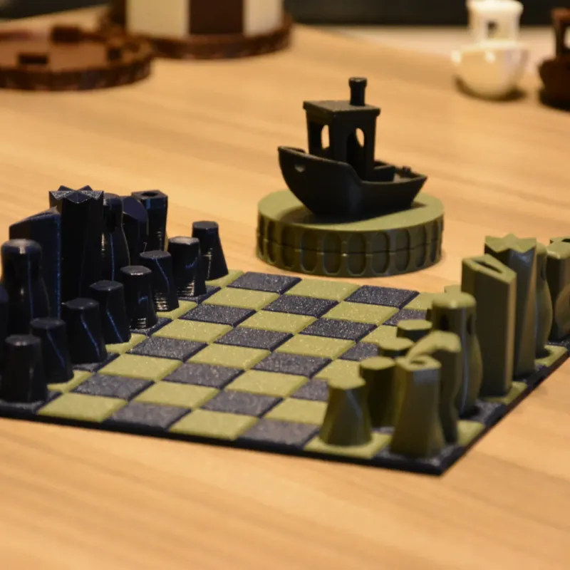 Mini Foldable Portable Chess Set by PrintCraftWorks | Download free STL ...