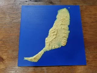 Fuerteventura 3D map Kanaren Canaria island