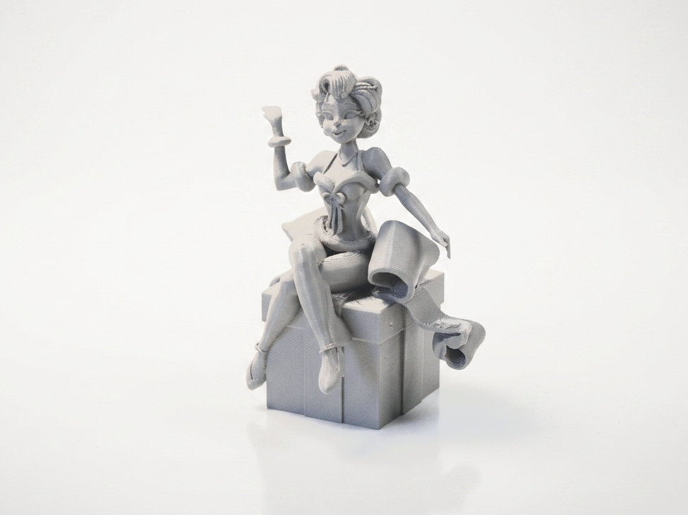 Christmas Gift Babe Figurine Female Figure 3D Printable