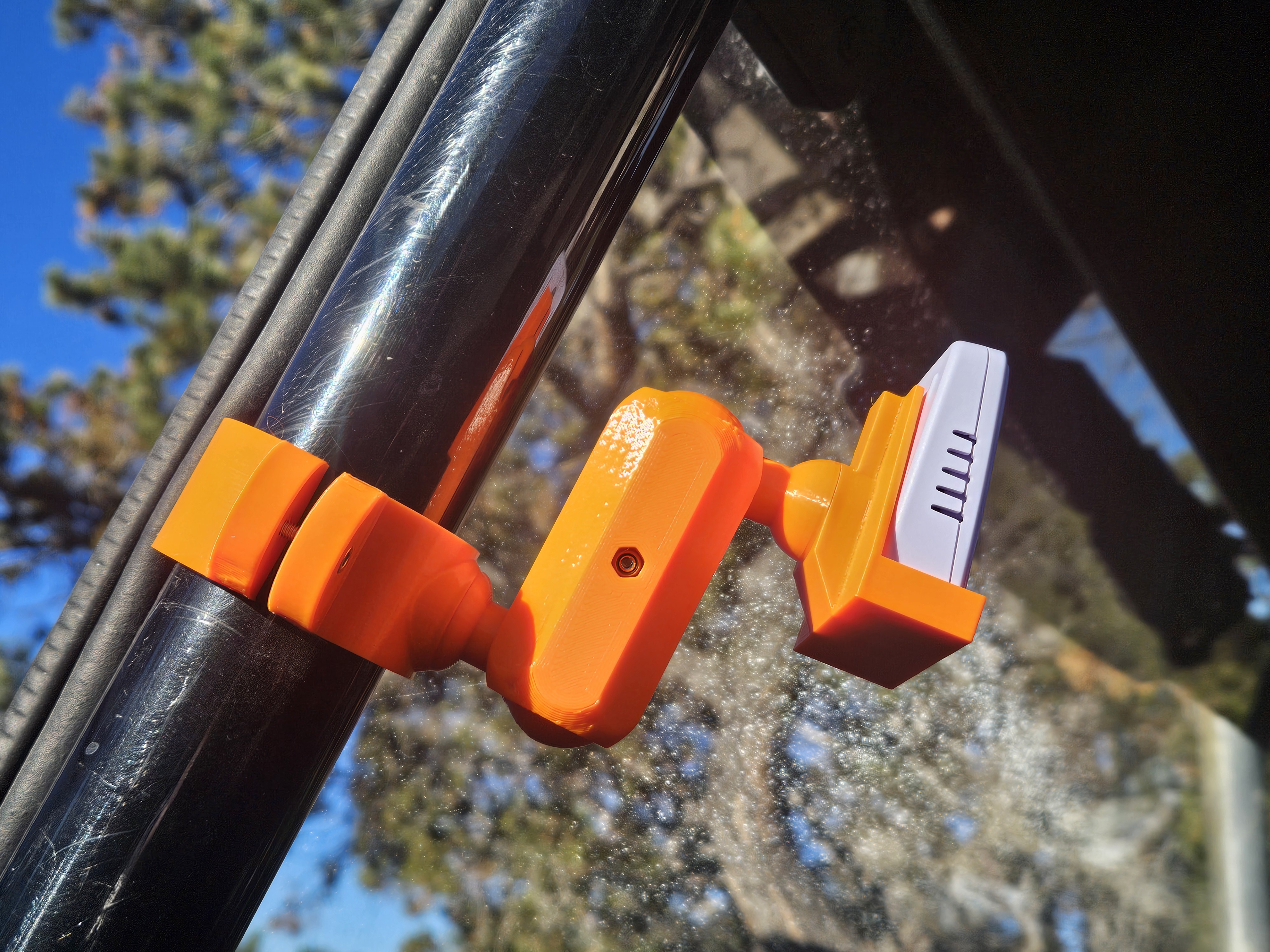 Thermometer mount for UTV