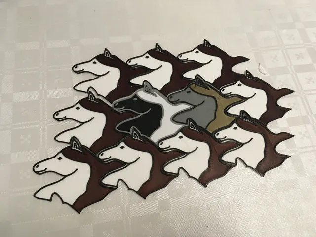 Tessellation Horse Ornament