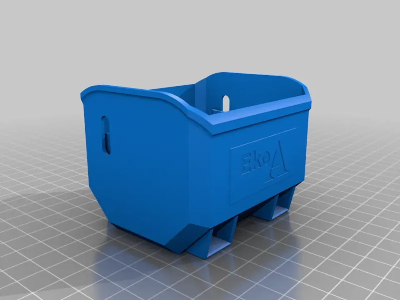 3d large trash container