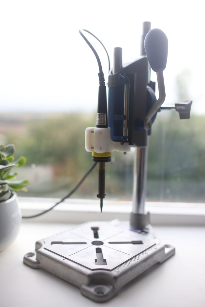 Dremel Drill Press Soldering Iron Adapter by Jespertron Download free