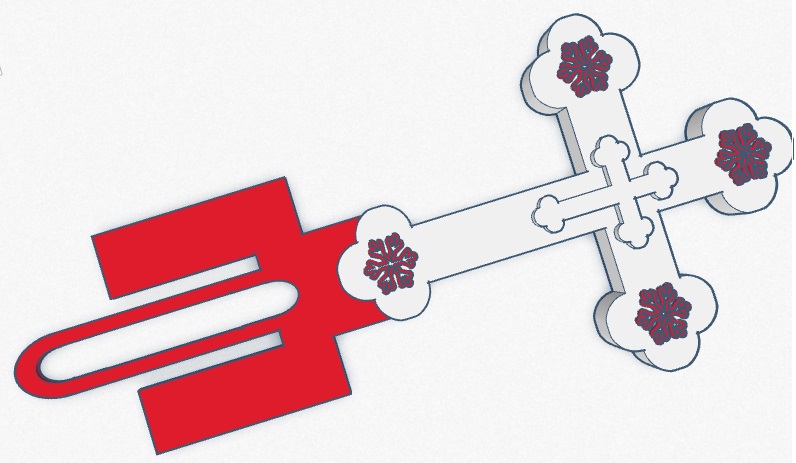 Miniatura 4 do modelo 3D Cross BookMark