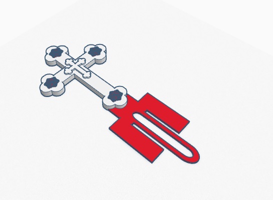 Miniatura 3 do modelo 3D Cross BookMark