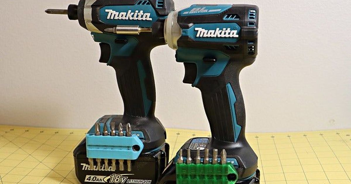 Compact Bits holder for Makita LXT Customizable) by mgx