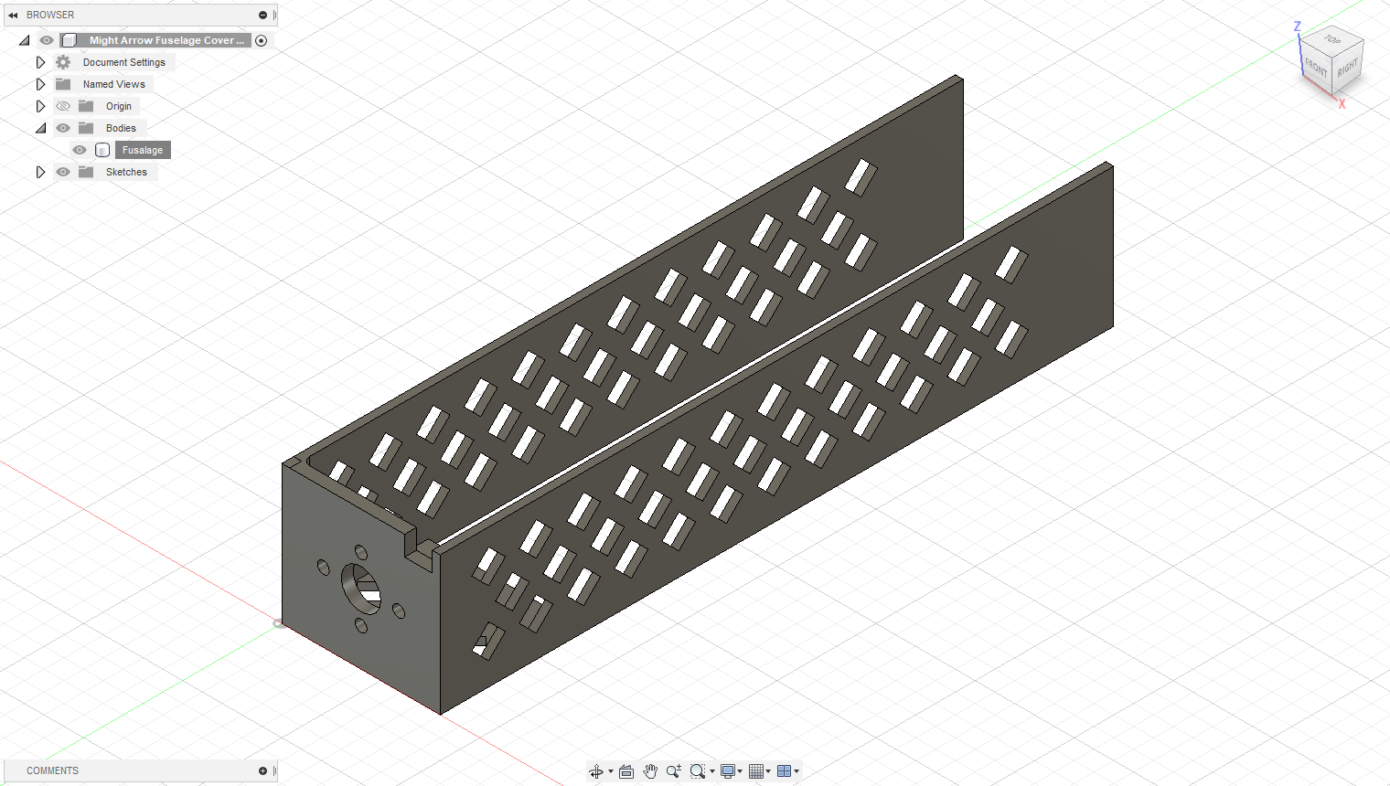 FT Mighty Arrow Mini Fuselage Cover