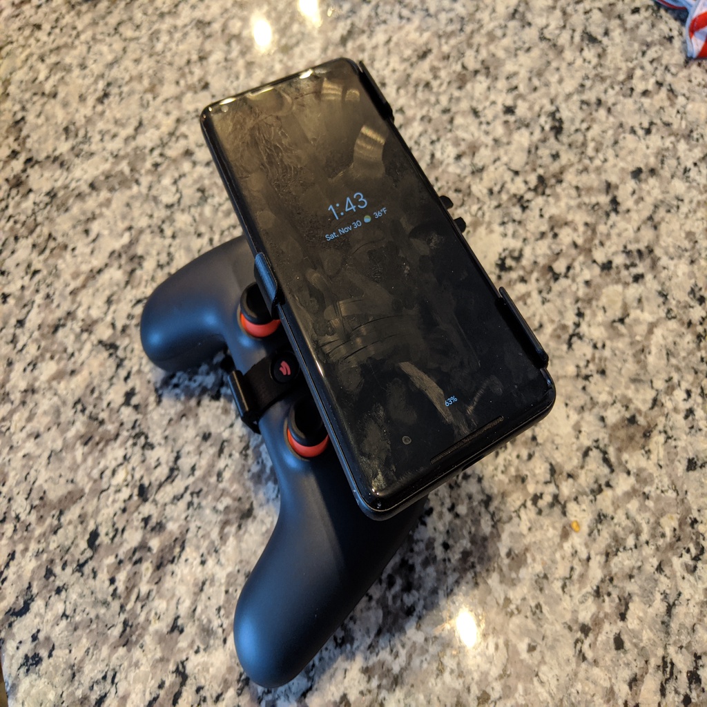 Miniatura 5 do modelo 3D Adjustable Stadia Controller Phone Mount - Improved