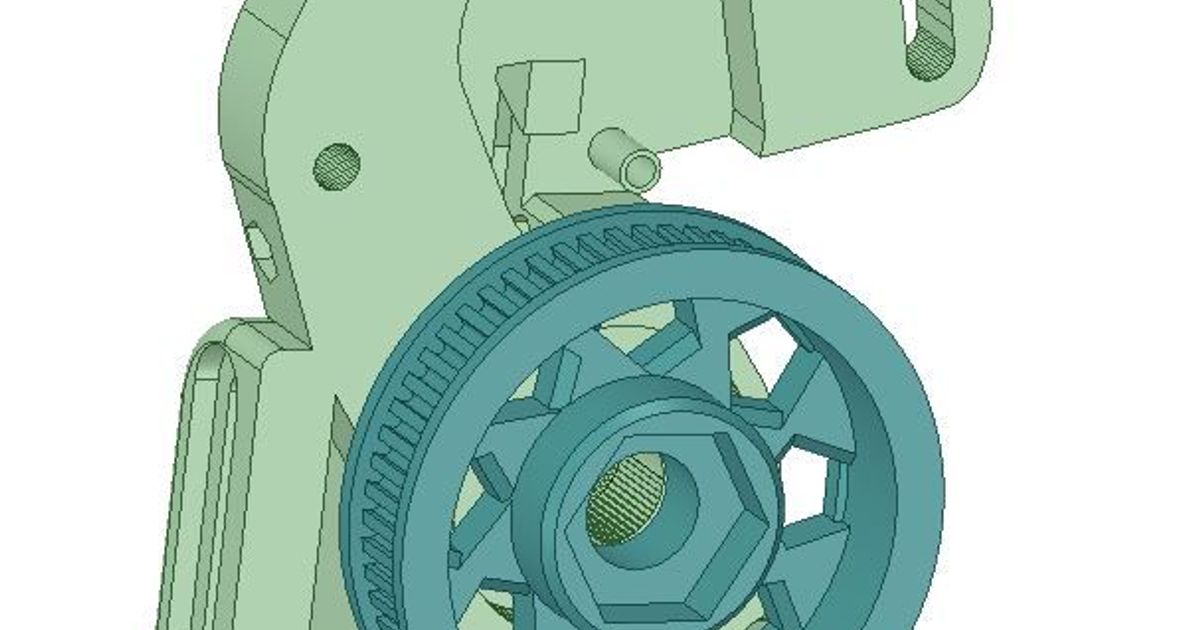 Inverted Belt Driven Wades Extruder by Slushpuppy154 Download free