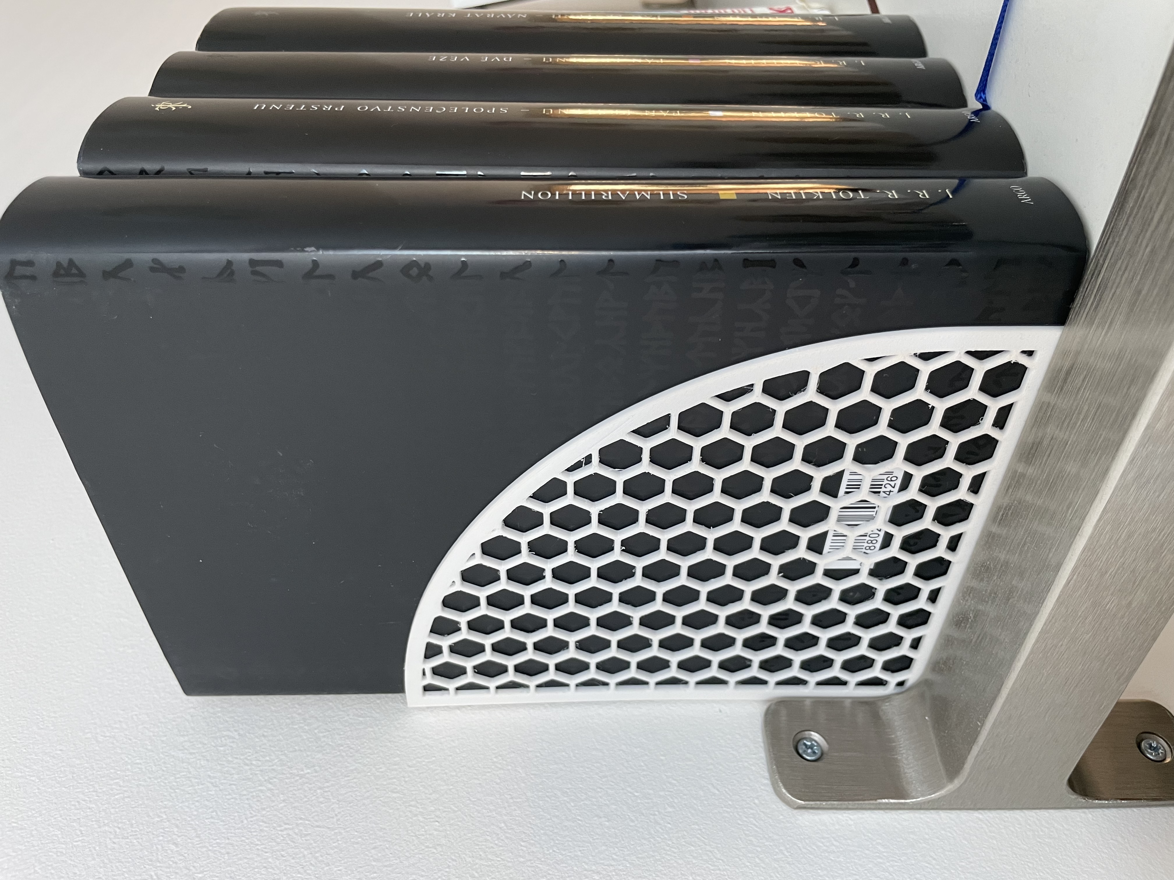 Side book holder