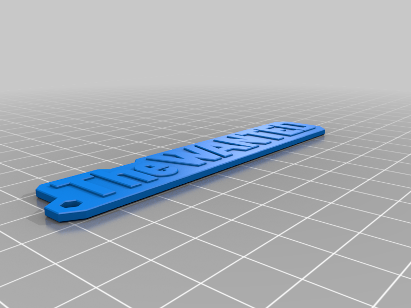 The Wanted Keychain by Flakwave | Download free STL model | Printables.com