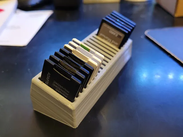 Desk SD Card Holder-20 slot