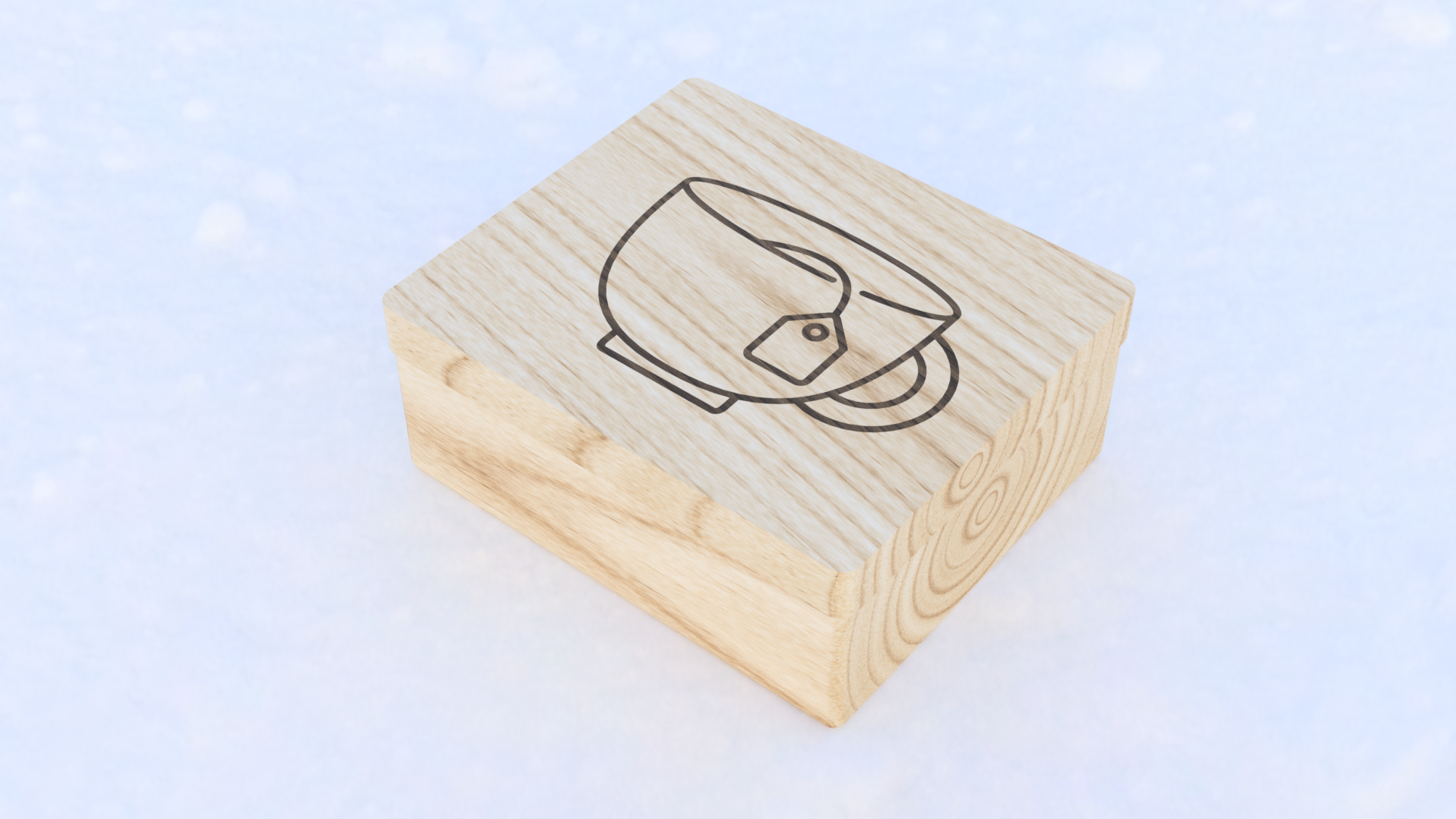 Tea Box (Multi material logo on cover/simple cover)