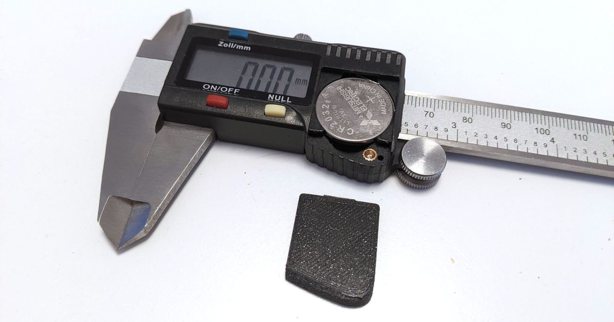 Digital Caliper Battery Cap by phlpp Download free STL model