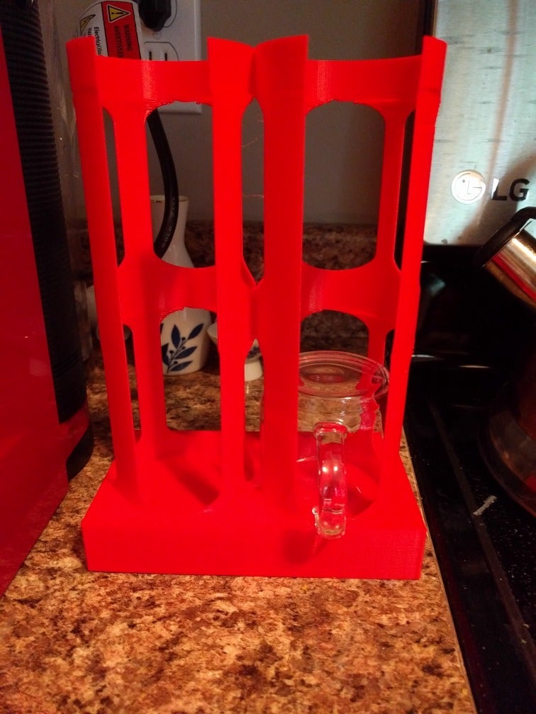 Espresso Cup Rack by CitizenSnips Download free STL model