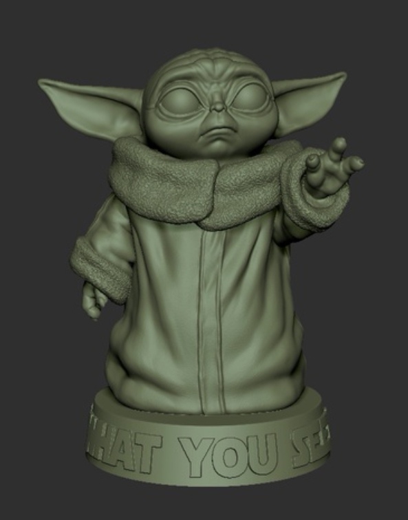 Figurine baby yoda
