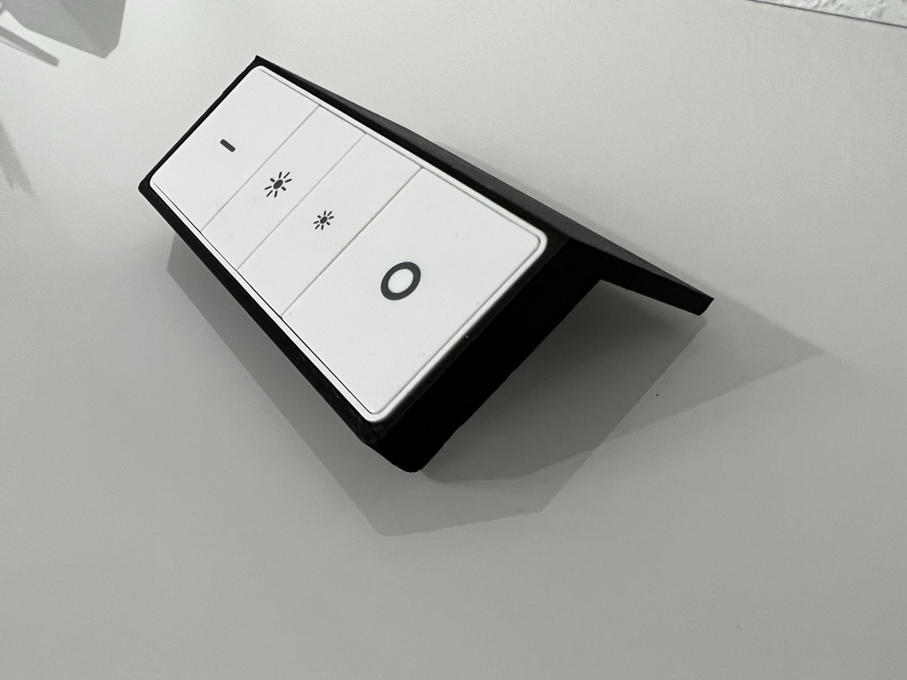Philips Hue Dimmer Switch desktop holder (glued)