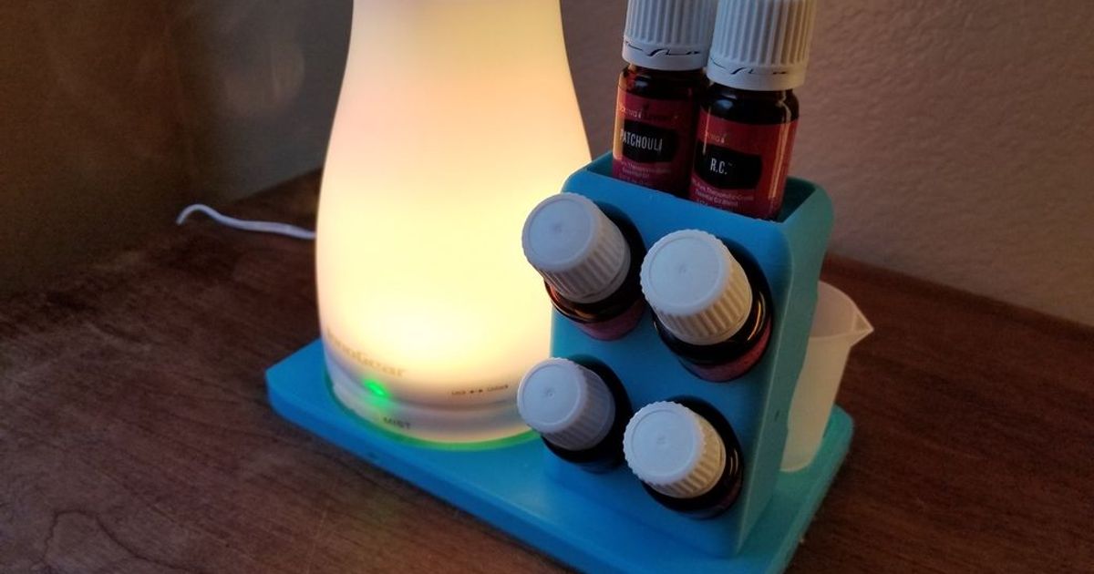 Diffuser Station Essential Oils by GenCab Download free STL model