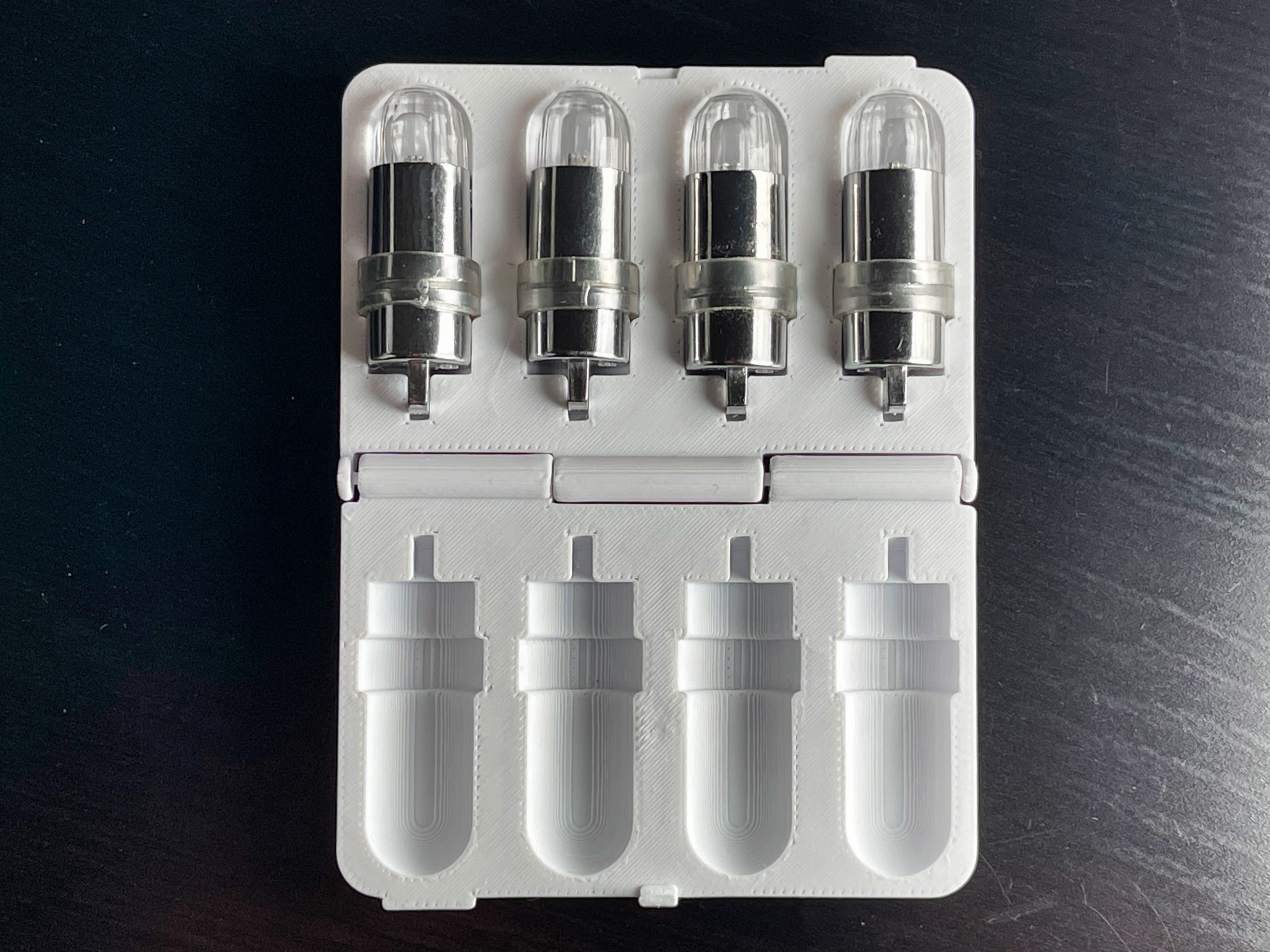 Party LED print-in-place hinged case