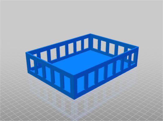Perforated box 200 x 150 mm