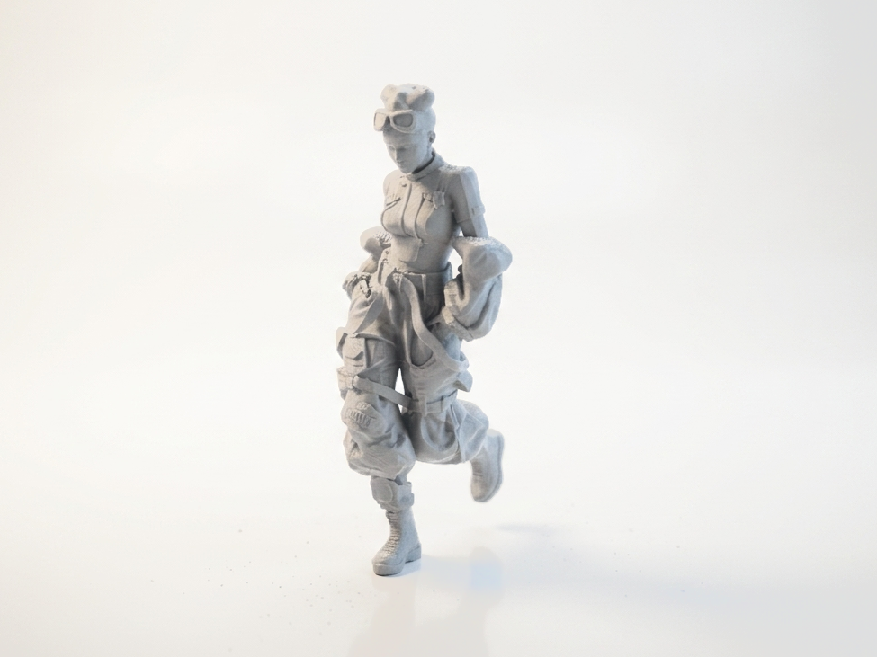 Cool Pants Babe Female Figure Statue 3D Printable