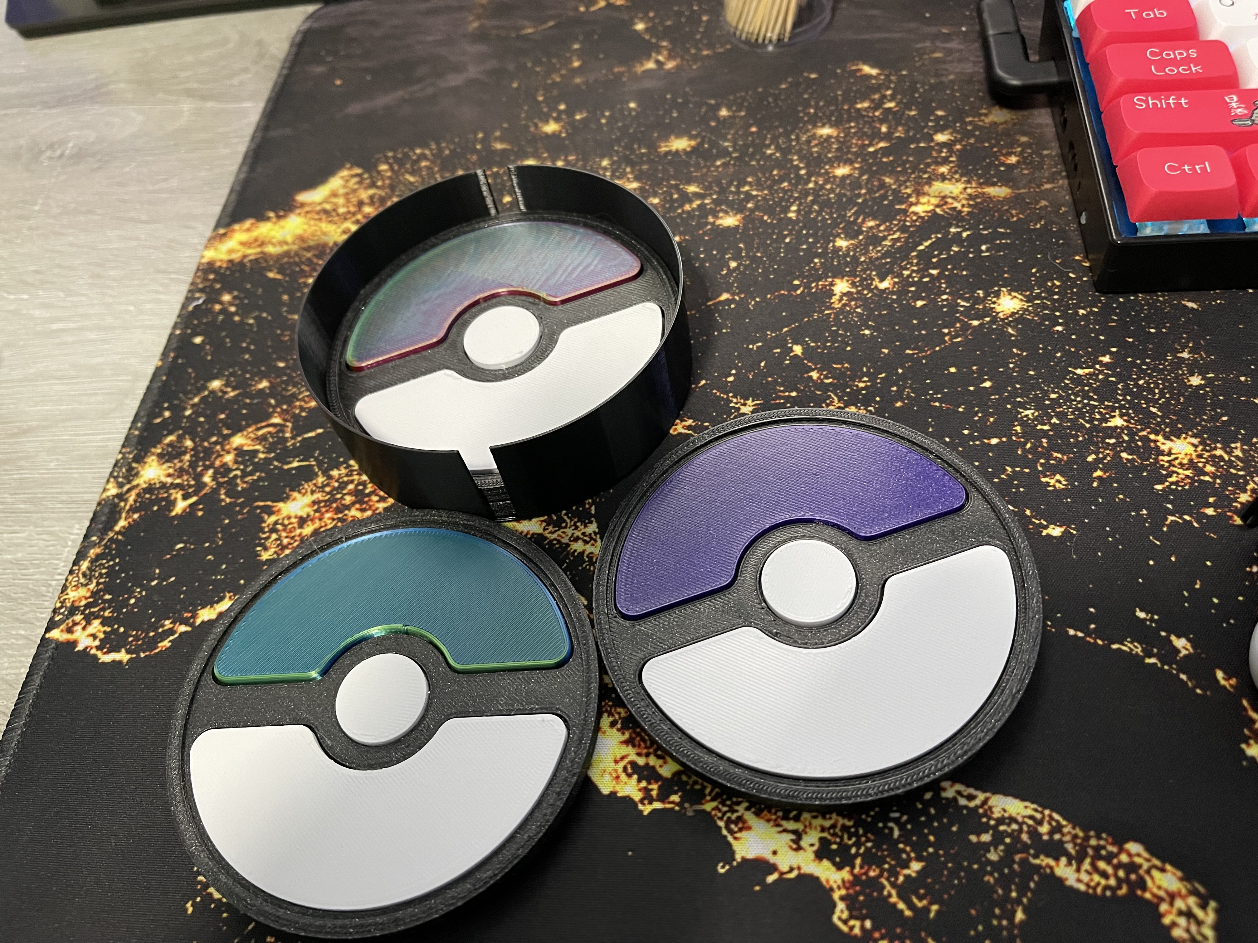 Pokeball Coaster storage