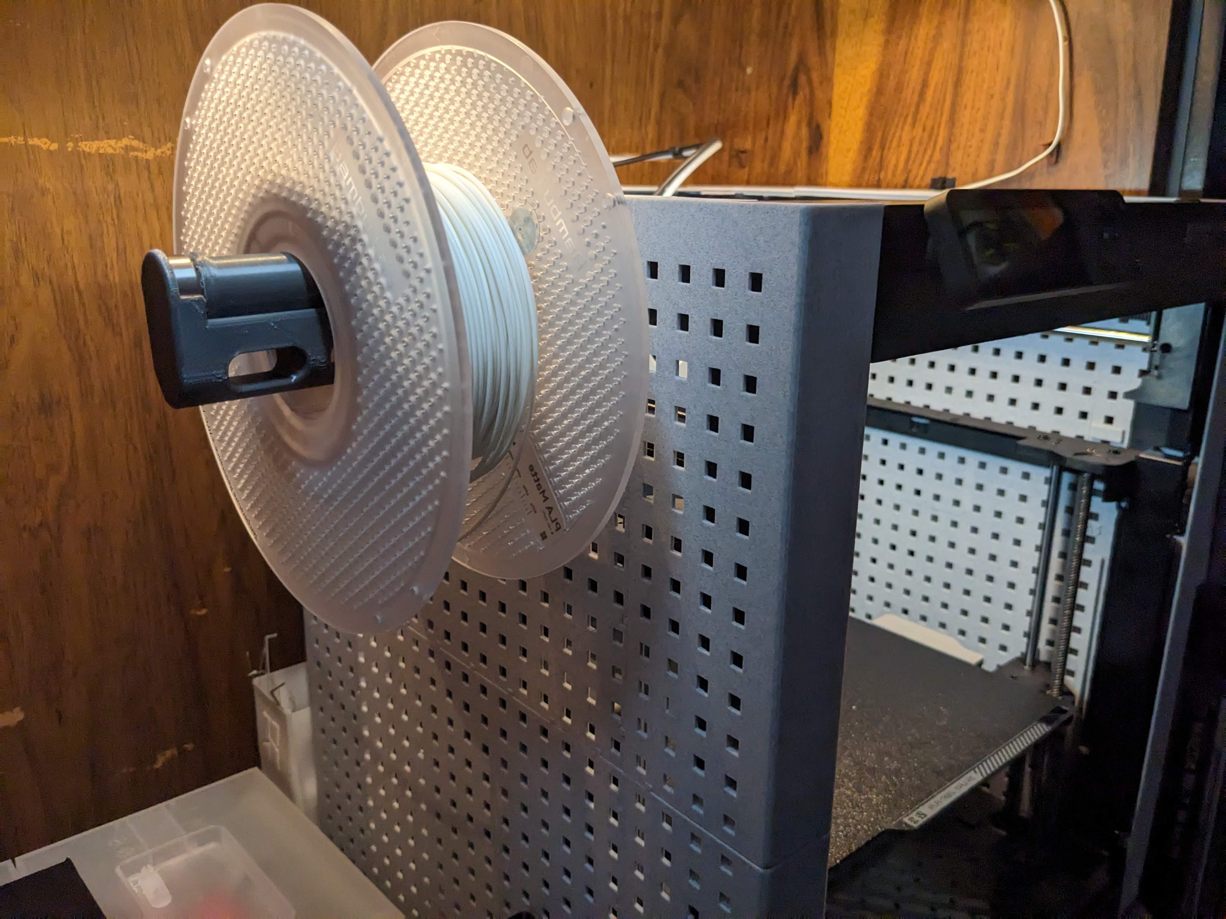 Bambu Lab P1P Pegboard Mount - Filler Filament Holder