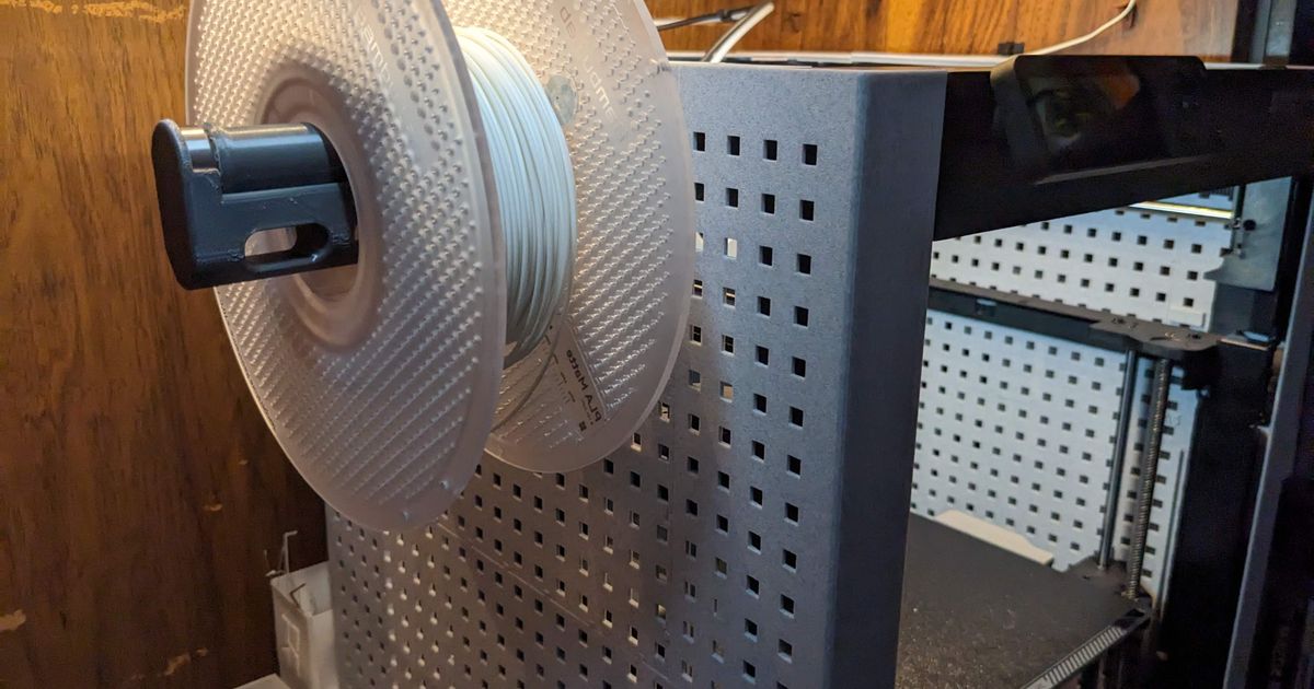 Bambu Lab P1P Pegboard Mount - Filler Filament Holder von Nouyame ...