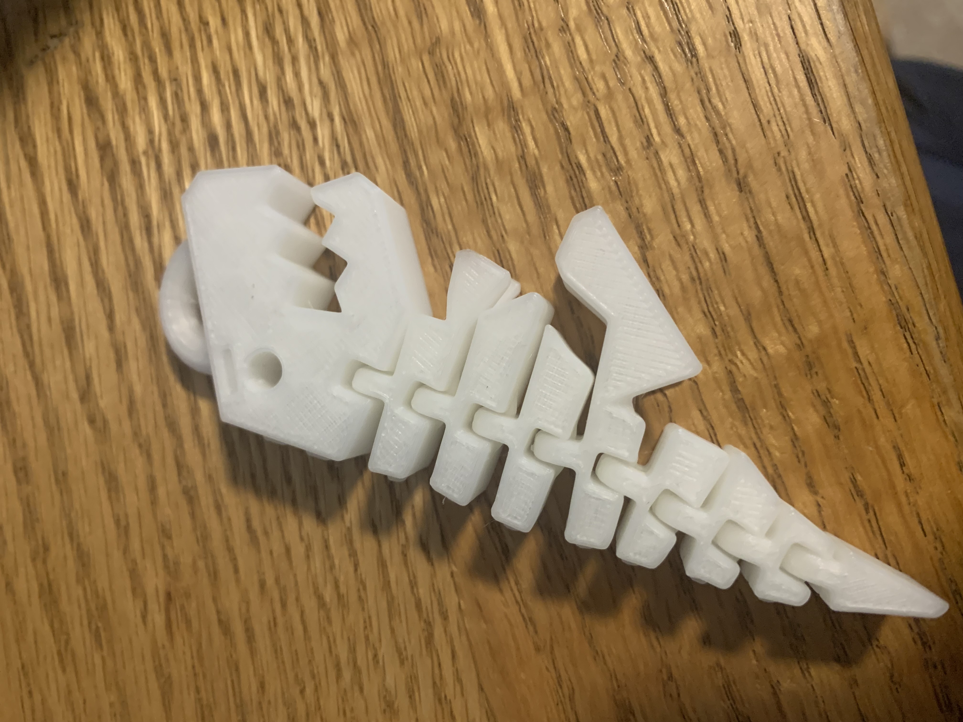 Flexi Rex with hole to hang it on