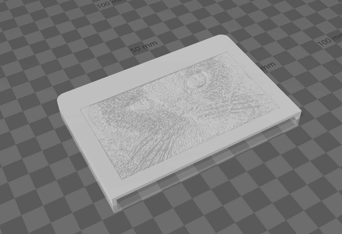 Cat Lithophane LCD Display Cover for Sovol / Ender / Etc. by SANKEYS