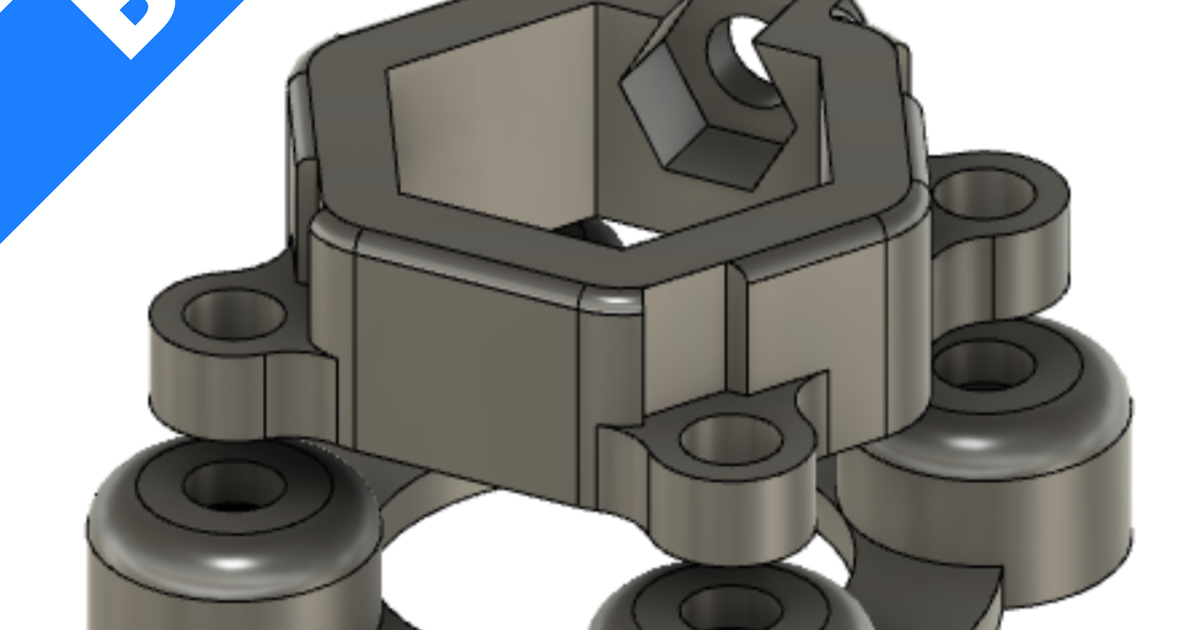 Klutch Die Grinder Router Attachment by Odd Inventor Download free STL model