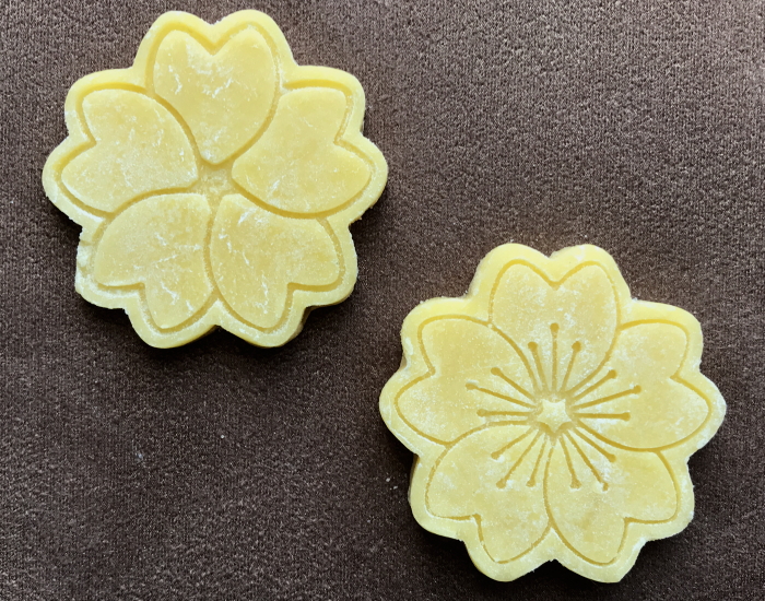heart and cherry blossoms cookie cutter