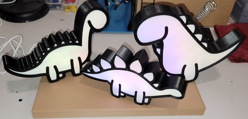 Dino Night Light w/Base