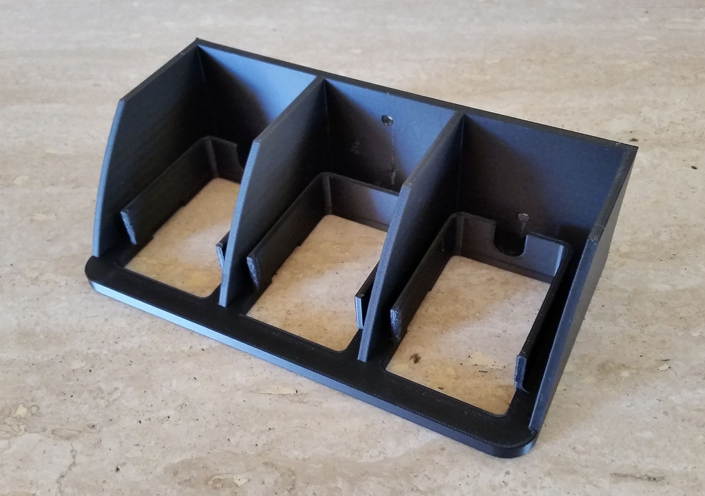Phantom 3 Batteries Wall Rack by giufini | Download free STL model ...