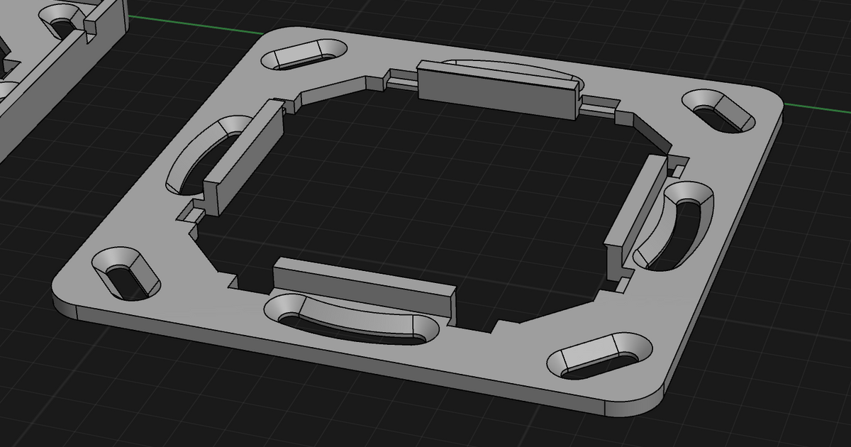 Loxone mountplate for Jung LS 990 by David D | Download free STL model ...